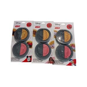 Dash Disney‎ Removable Mini Waffle Plates Set Mickey Moana Donald MultiMaker 3pk